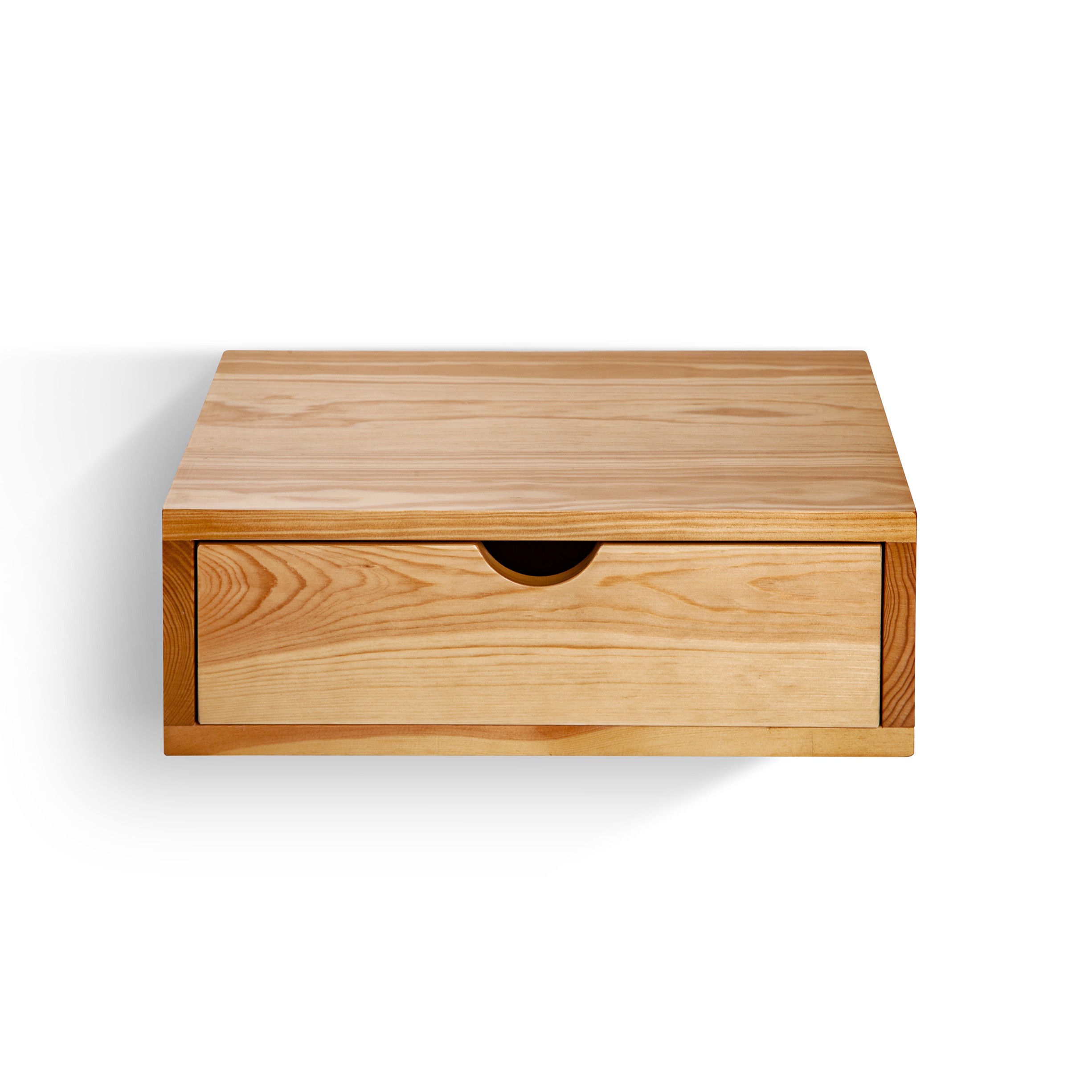 Mesita para colgar de madera con cajón Mesita para colgar de madera de