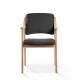 Silla de madera tapizado CALPE HAYA 