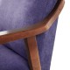Sillón de madera tapizado PORTLAND NOGAL