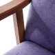 Sillón de madera tapizado PORTLAND NOGAL