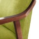 Sillón de madera tapizado PORTLAND NOGAL