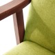 Sillón de madera tapizado PORTLAND NOGAL