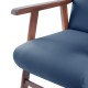 Sillón de madera tapizado  BOSTON NOGAL