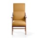 Sillón de madera tapizado  BOSTON NOGAL