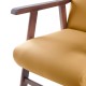 Sillón de madera tapizado  BOSTON NOGAL