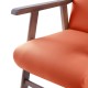 Sillón de madera tapizado  BOSTON NOGAL