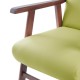 Sillón de madera tapizado  BOSTON NOGAL