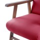 Sillón de madera tapizado  BOSTON NOGAL