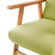 Sillón de madera tapizado BOSTON NOGAL