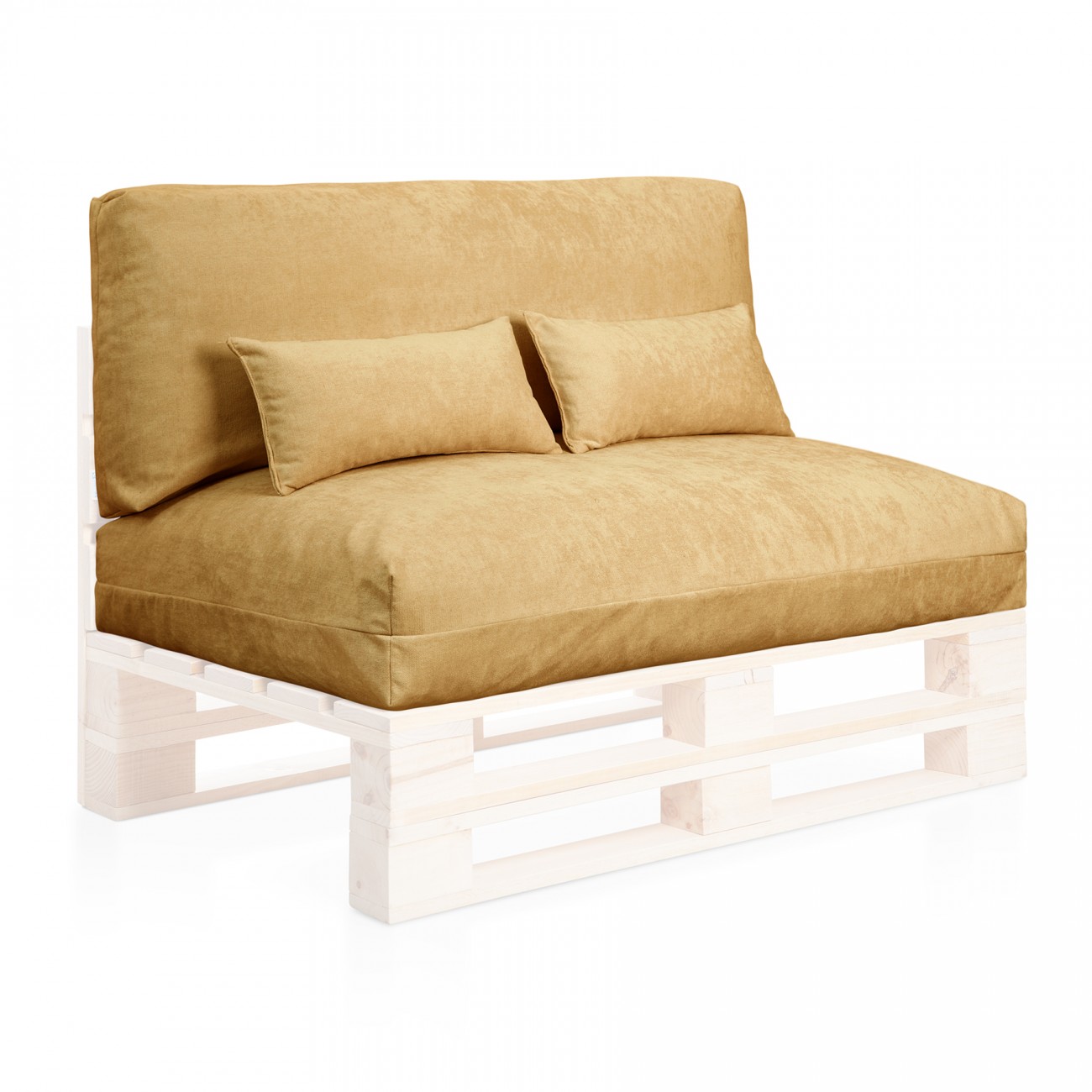 Conjunto de cojines para sofás de palet de Tela Beige