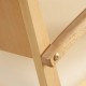 Silla de madera con asiento tapizado LUXEMBURGO