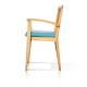 Silla de madera con asiento tapizado LUXEMBURGO