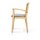 Silla de madera con asiento tapizado HAMBURGO