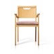 Silla de madera con asiento tapizado HAMBURGO
