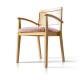 Silla de madera con asiento tapizado HAMBURGO