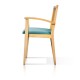 Silla de madera con asiento tapizado HAMBURGO