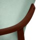 Silla de madera con asiento y respaldo tapizado CALPE NOGAL