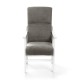 Sillón de madera tapizado PORTLAND BLANCO
