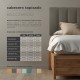 Cabecero de cama tapizado con patas MÓDENA