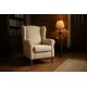 Sillón orejero tapizado CARLA