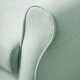 Sillón orejero grande XXL grande modelo Irene tapizado en tela anti manchas