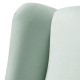 Sillón orejero grande XXL grande modelo Irene tapizado en tela anti manchas