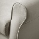 Sillón orejero grande XXL grande modelo Irene tapizado en tela anti manchas