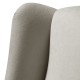 Sillón orejero grande XXL grande modelo Irene tapizado en tela anti manchas