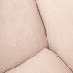 Sillón orejero grande XXL grande modelo Irene tapizado en tela anti manchas