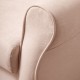 Sillón orejero grande XXL grande modelo Irene tapizado en tela anti manchas