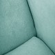 Sillón orejero grande XXL grande modelo Irene tapizado en tela anti manchas