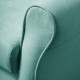 Sillón orejero grande XXL grande modelo Irene tapizado en tela anti manchas