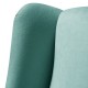 Sillón orejero grande XXL grande modelo Irene tapizado en tela anti manchas