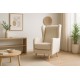 Sillón orejero tapizado NAREX