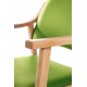 Silla de madera tapizada ALTEA HAYA