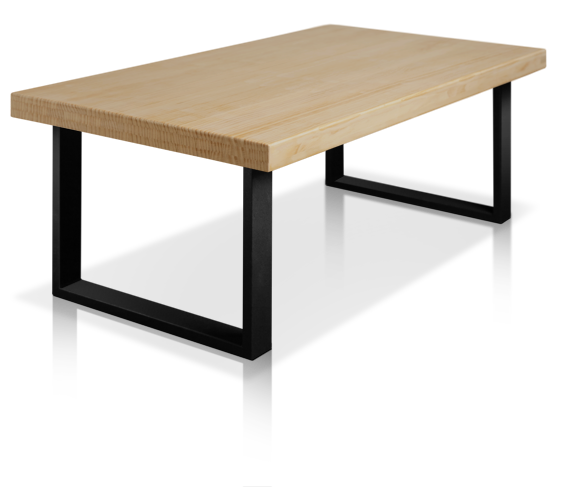 Mesa de centro de madera con patas metálicas con un descuento del 50% para el Black Friday 2022